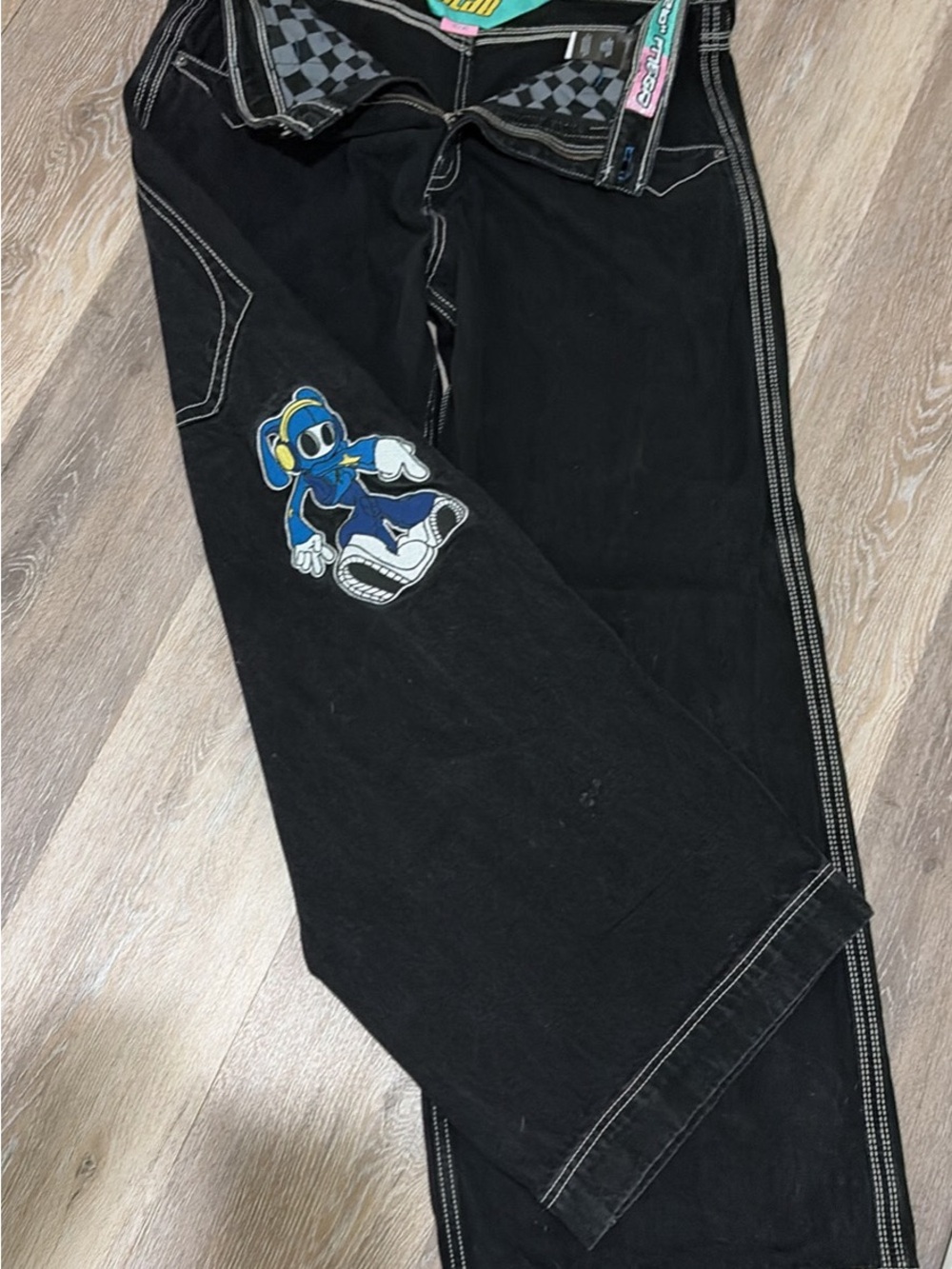 Black Men's Jeans, wide leg. EUC.